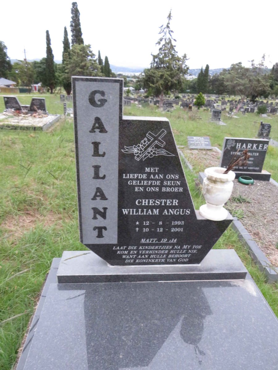 GALLANT Chester William Angus 1993-2001