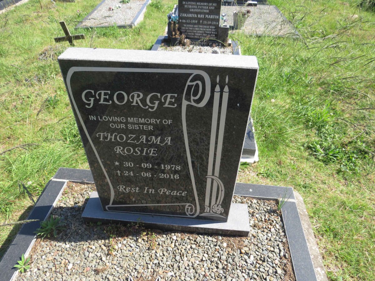 GEORGE Thozama Rosie 1978-2016
