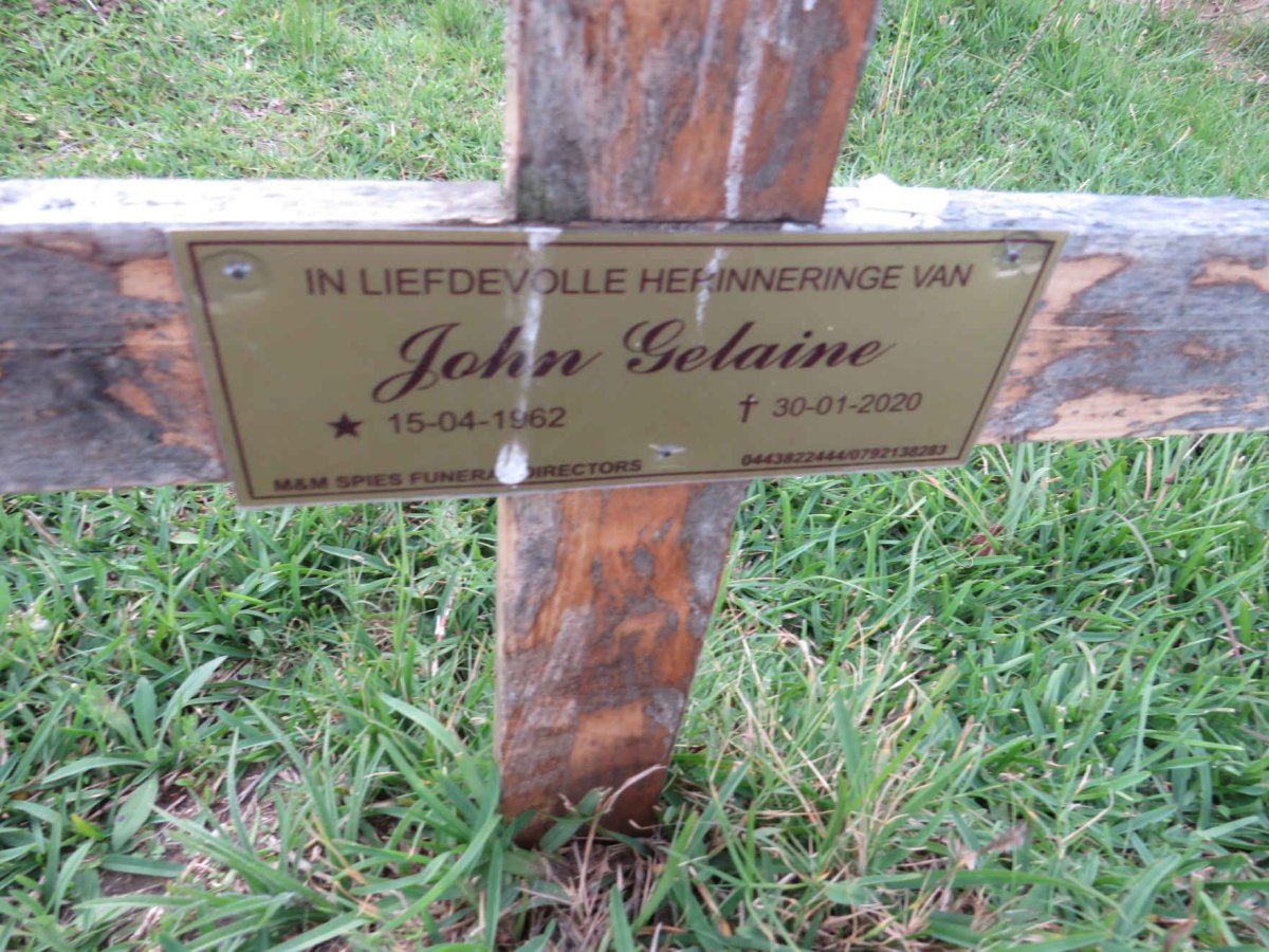 GELAINE John 1962-2020