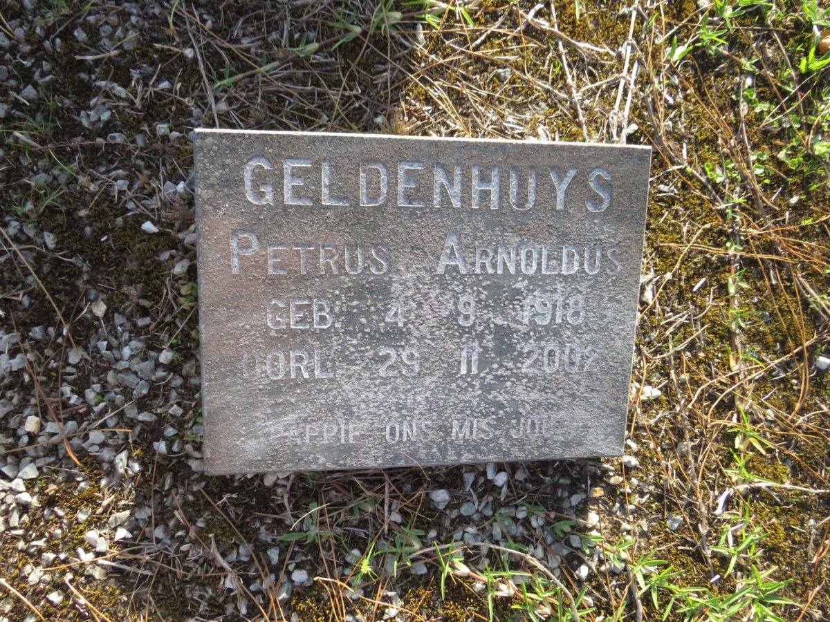 GELDENHUYS Petrus Arnoldus 1918-2002