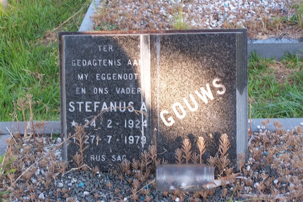 GOUWS Stefanus A. 1924-1979