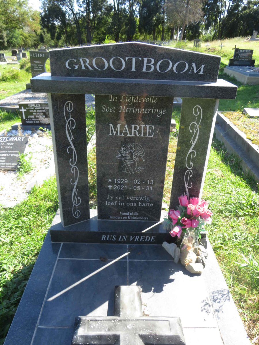 GROOTBOOM Marie 1929-2021