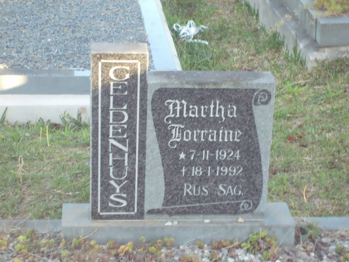 GELDENHUYS Martha Lorraine 1924-1992