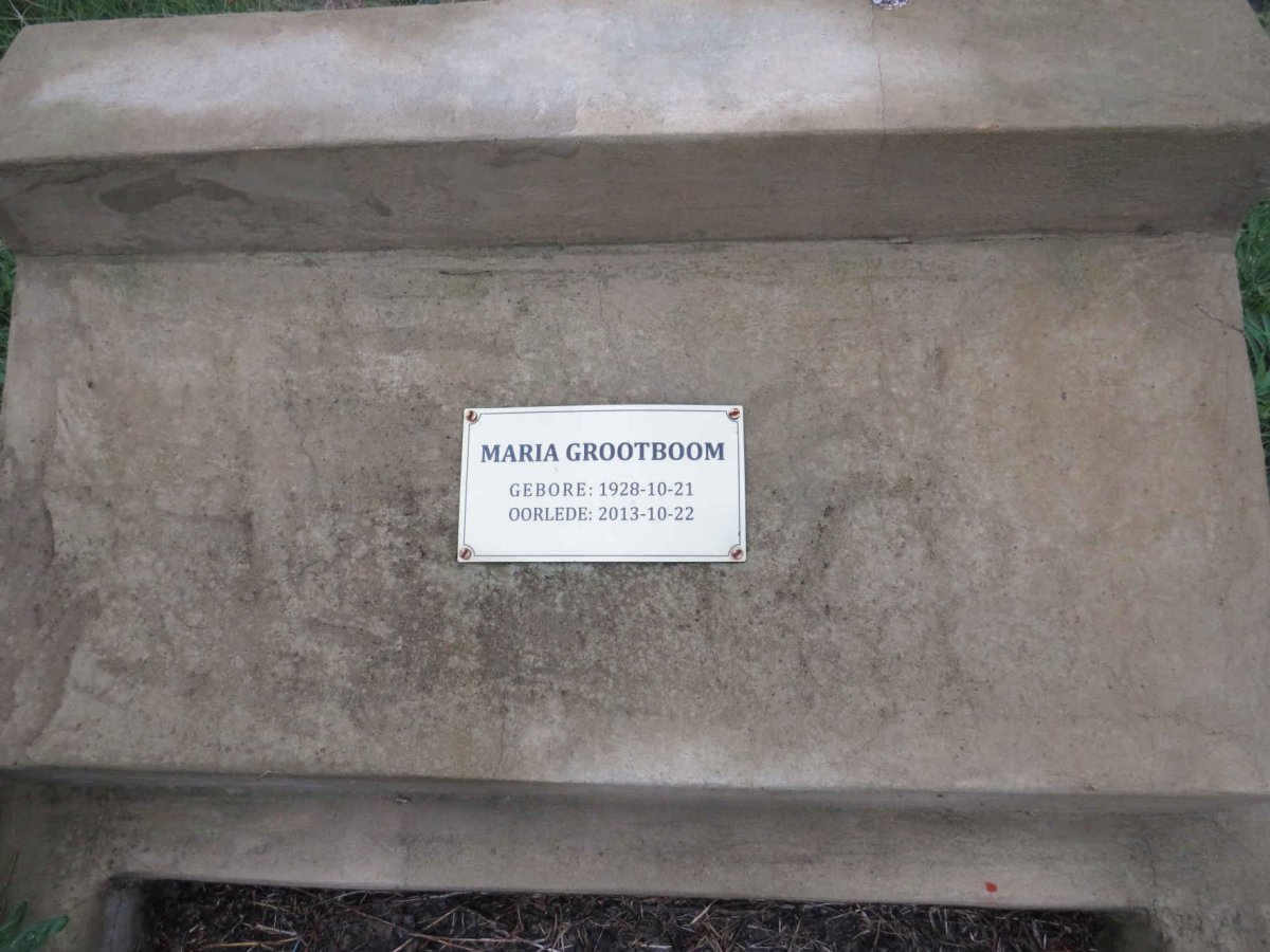 GROOTBOOM Maria 1928-2013