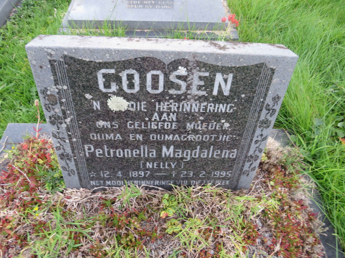 GOOSEN Petronella Magdalena 1897-1995