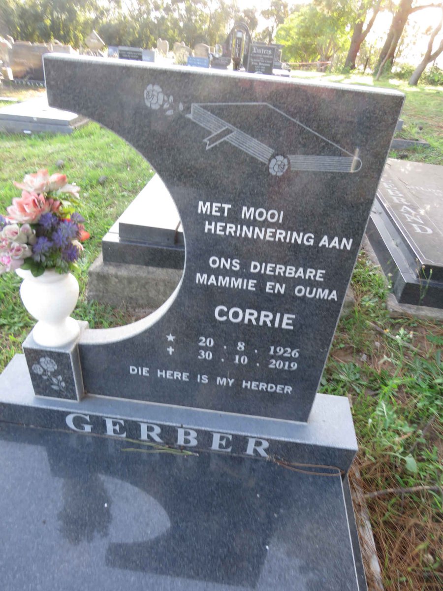 GERBER Corrie 1926-2019