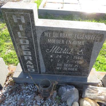 HILDEBRAND Maria E. 1940-1991