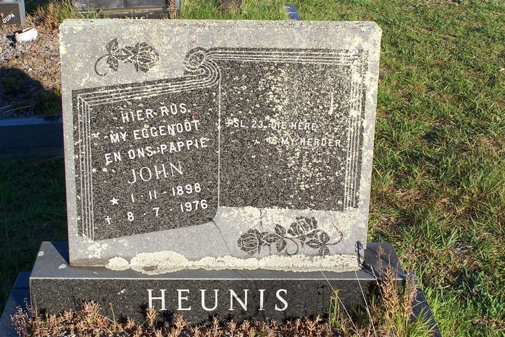 HEUNIS John 1898-1976