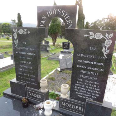 HUYSSTEEN Nicolaas Cornelius, van 1933-1984 & Emmerentia Wilhelmina 1938-2012