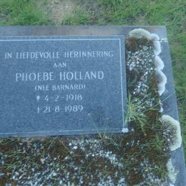 HOLLAND Phoebe nee BARNARD 1918-1989