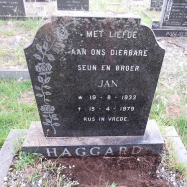 HAGGARD Jan 1933-1979