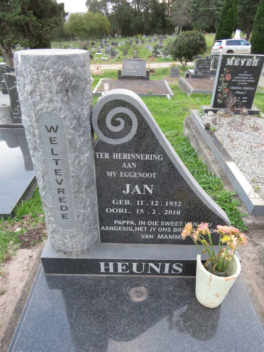 HEUNIS Jan 1932-2010