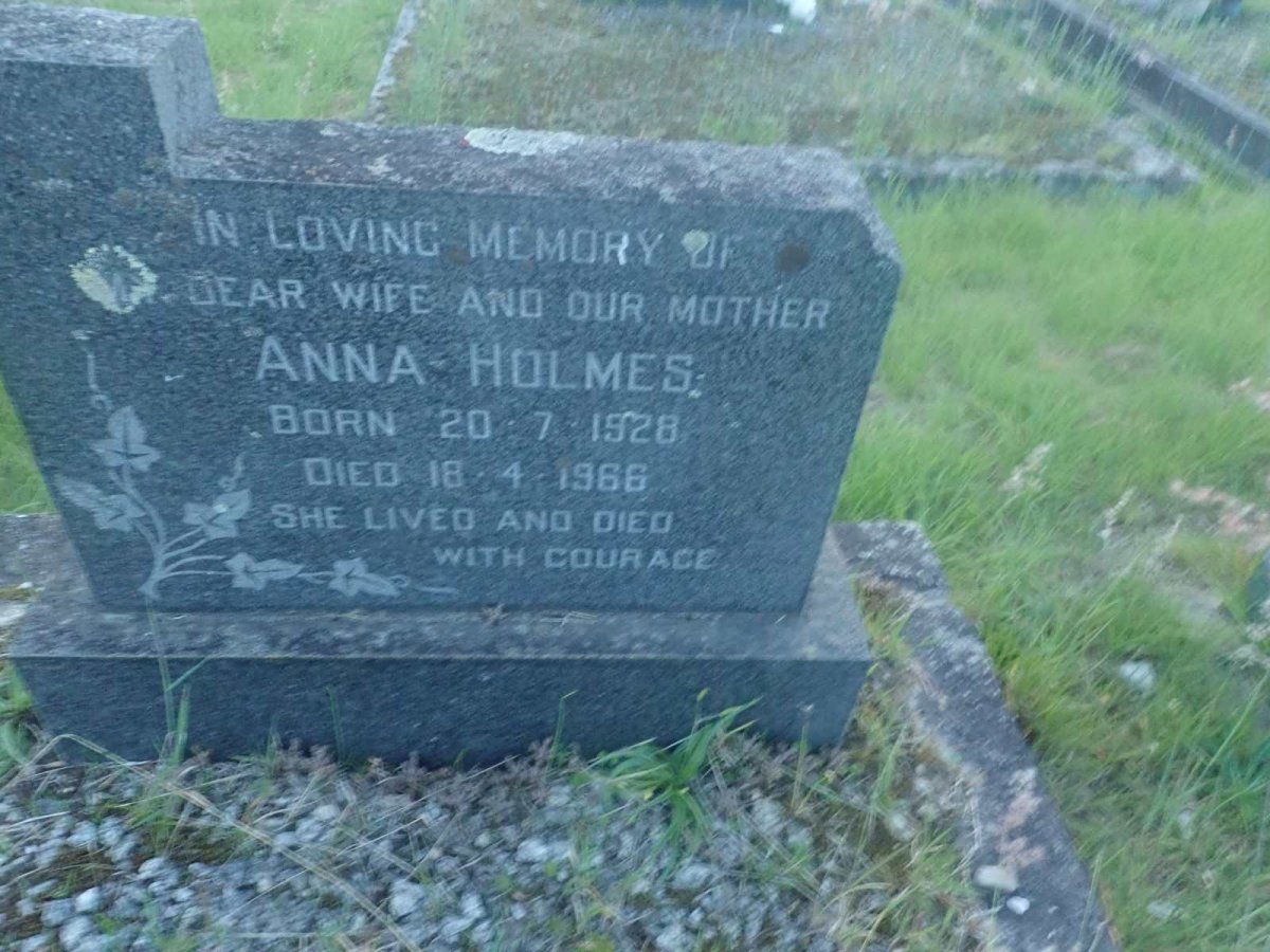 HOLMES Anna 1928-1966