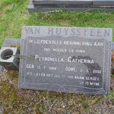 HUYSSTEEN Petronella Catherina , van 1904-2002