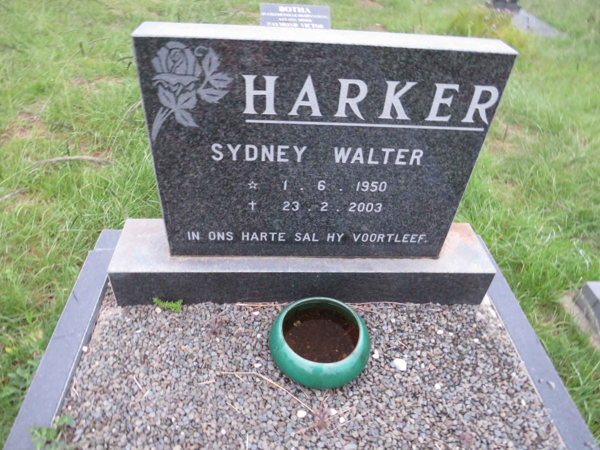 HARKER Sydney Walter 1950-2003