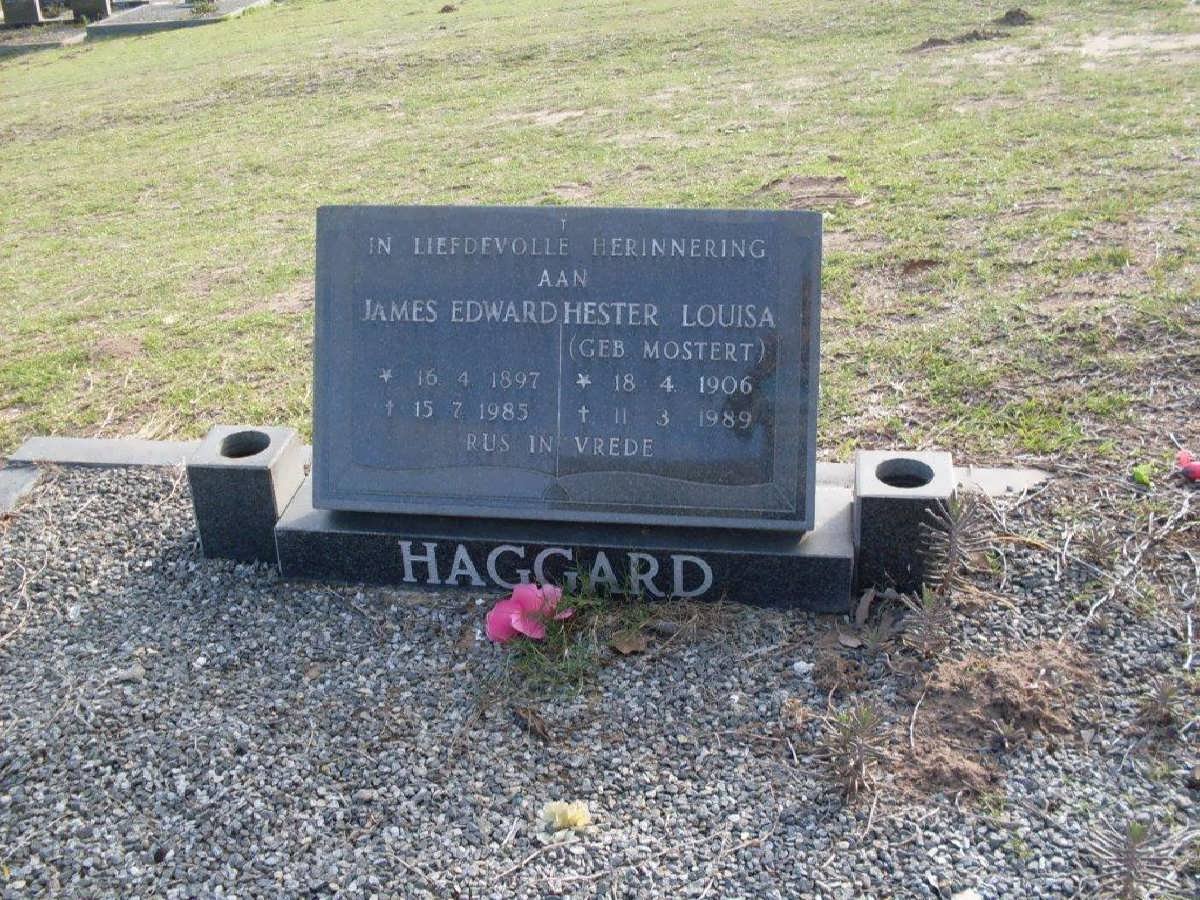 HAGGARD James Edward 1897-1985 &amp; Hester Louisa MOSTERT 1906-1989