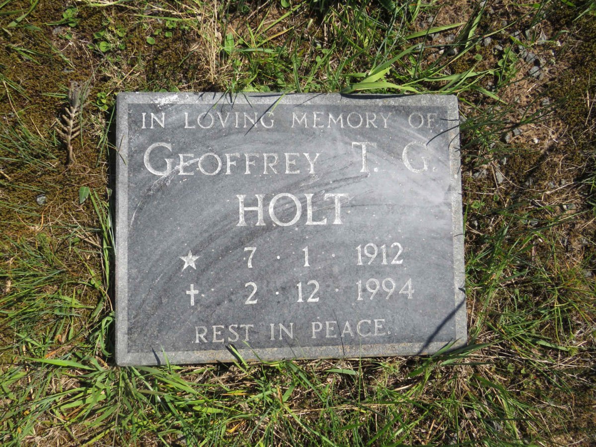 HOLT Geoffrey T.G. 1912-1994