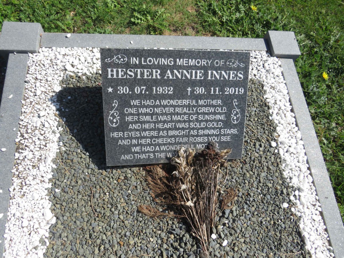 INNES Hester Anne 1932-2019