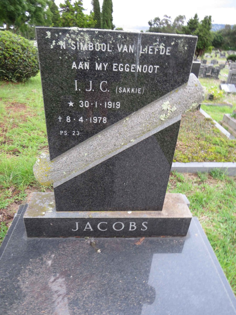 JACOBS I.J.C. 1919-1978