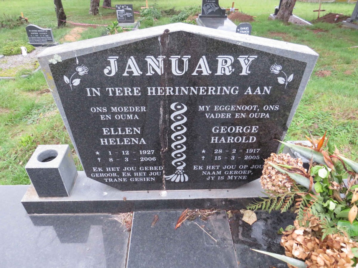 JANUARY George Harold 1917-2005 & Ellen Helena 1927-2006