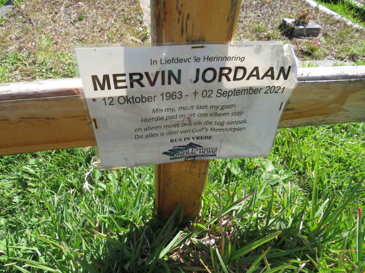 JORDAAN Mervin 1963-2021