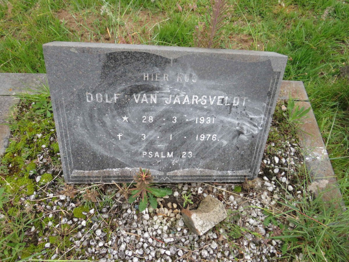 JAARSVELDT Dolf, van 1931-1976