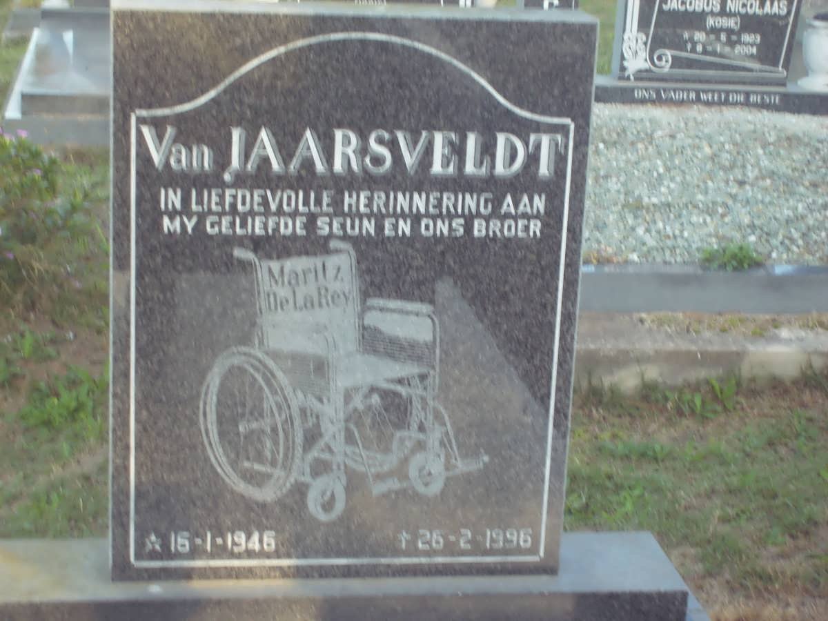 JAARSVELDT Maritz de la Rey, van 1946-1996