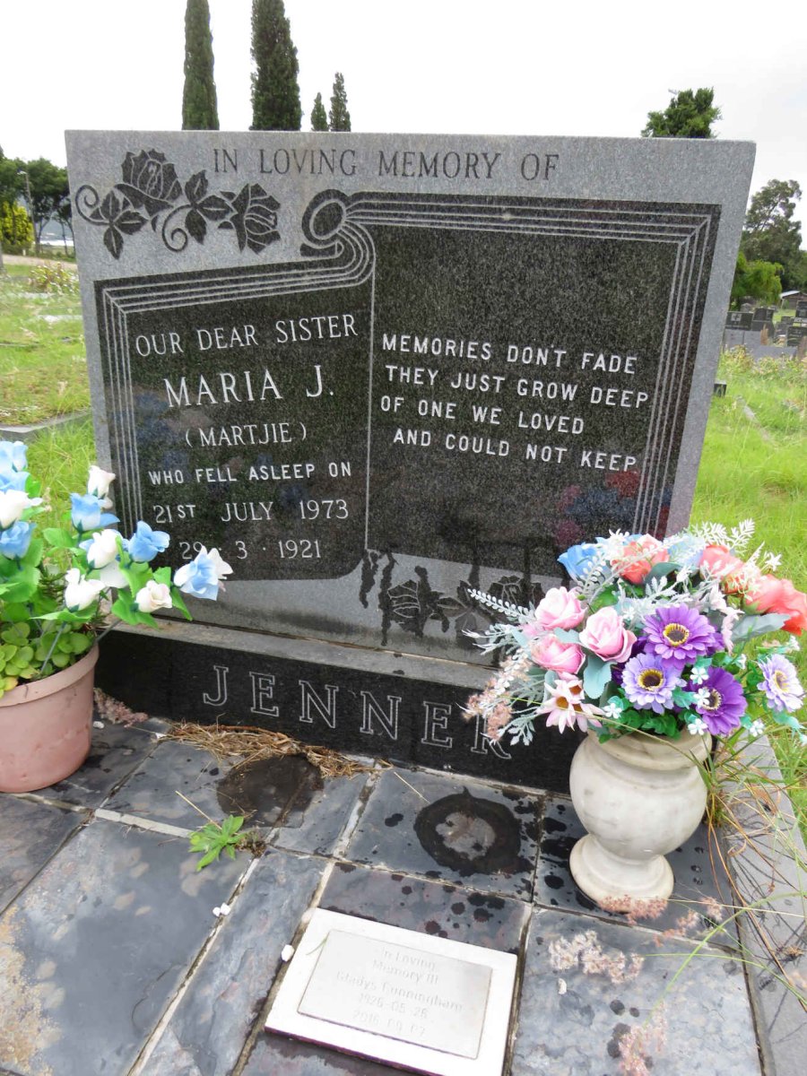 JENNER Maria J. 1973-1921