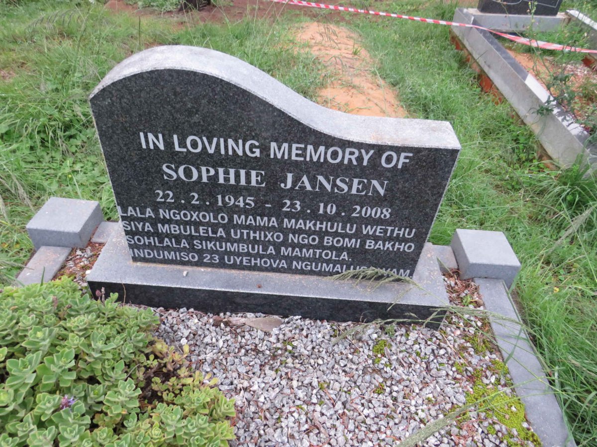 JANSEN Sophie 1945-2008