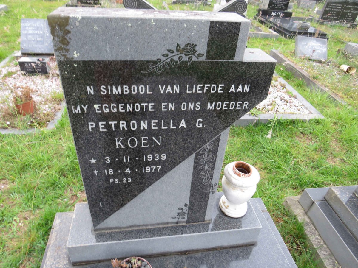 KOEN Petronella G. 1939-1977