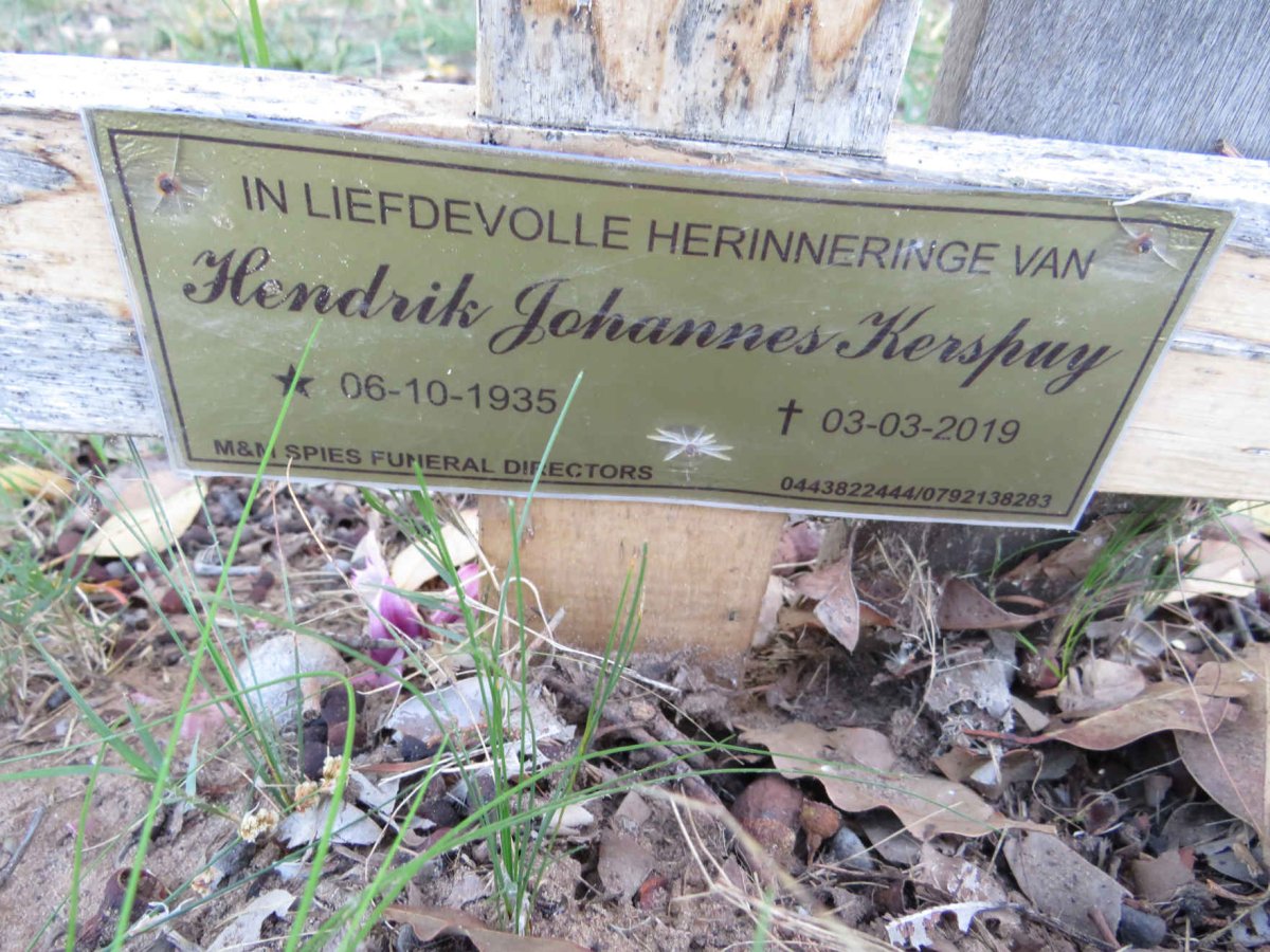 KERSPUY Hendrik Johannes 1935-2019