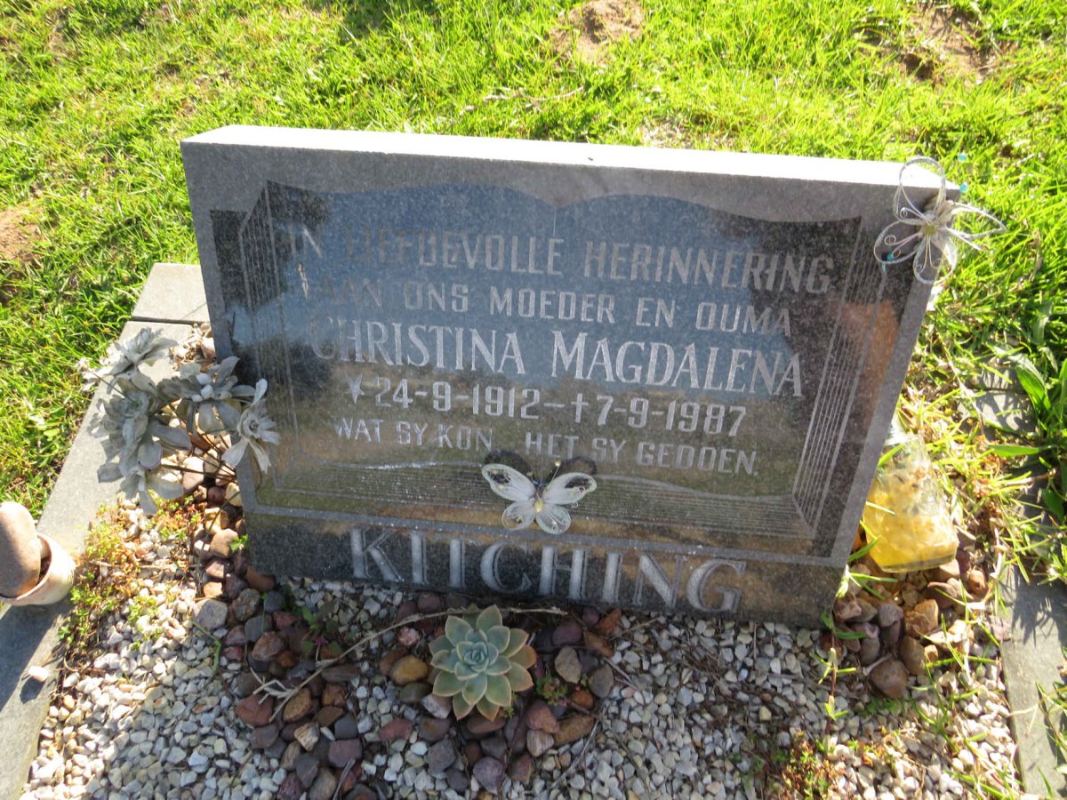 KITCHING Christina Magdalena 1912-1987