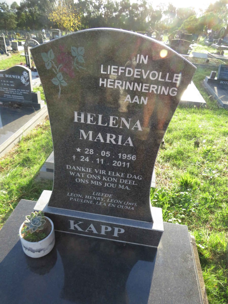 KAPP Helena Maria 1945-2011
