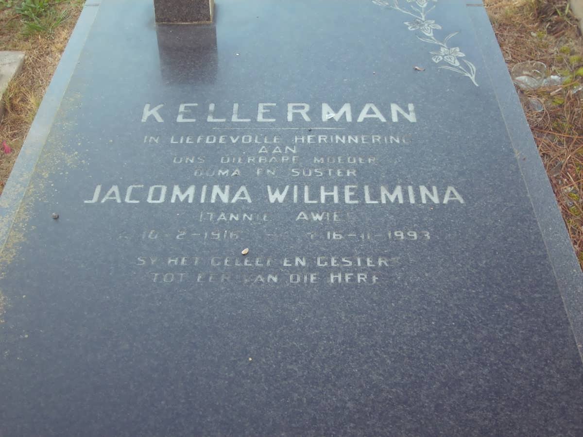 KELLERMAN Jacomina Wilhelmina 1916-1993