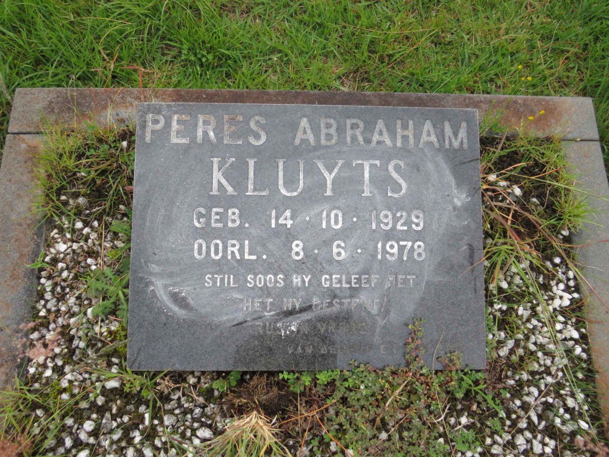 KLUYTS Peres Abraham 1929-1978