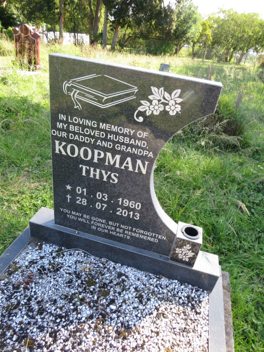 KOOPMAN Thys 1960-2013