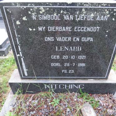 KITCHING Lenard 1921-1981
