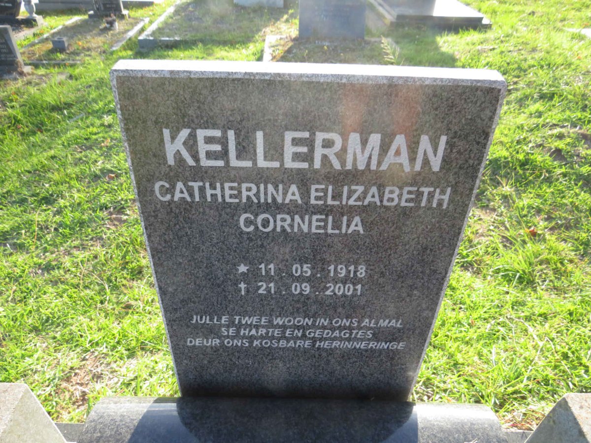 KELLERMAN Catherina Elizabeth Cornelia 1918-2001