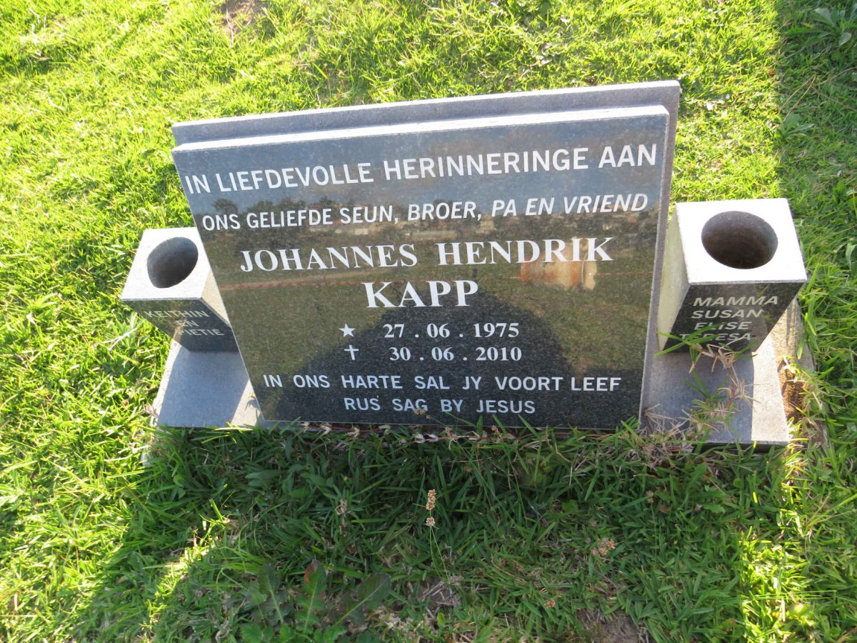 KAPP Johannes Hendrik 1975-2010