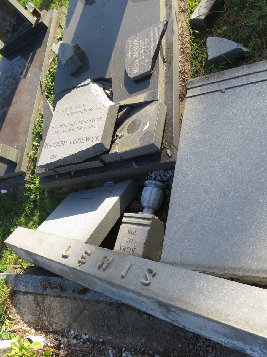 LEWIS Rudolph Lodewyk  1939-1996 :: BOSHOFF Rina 1947-2012