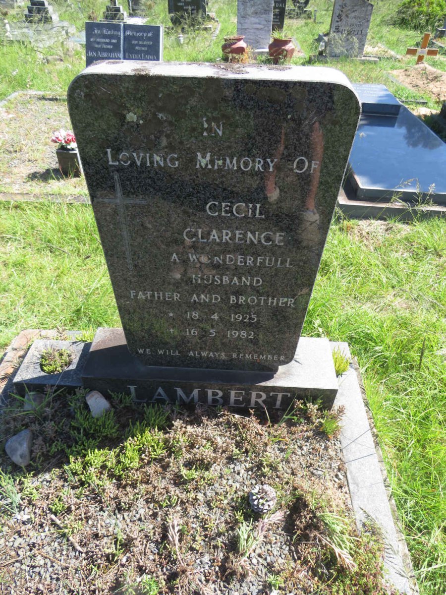 LAMBERT Cecil Clarence 1925-1982