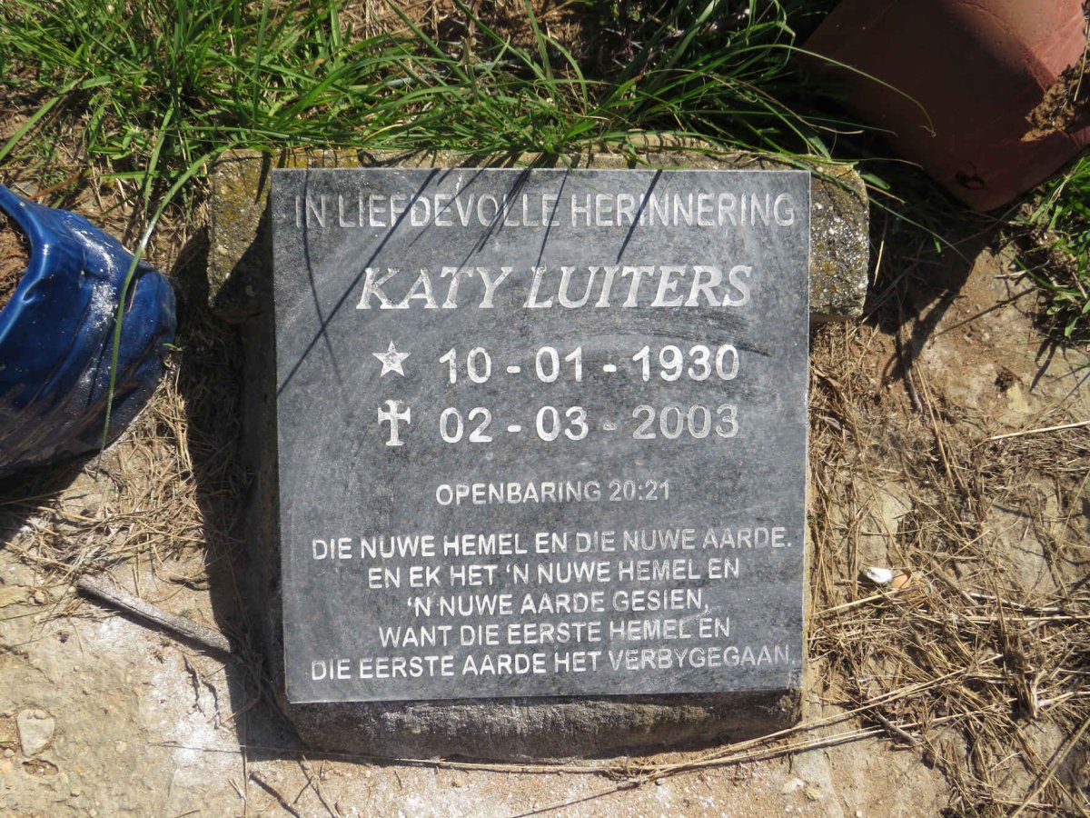 LUITERS Katy 1930-2003