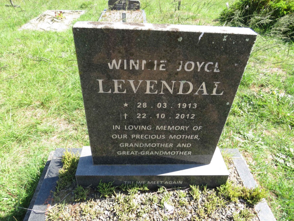 LEVENDAL Winnie Joyce 1913-2012