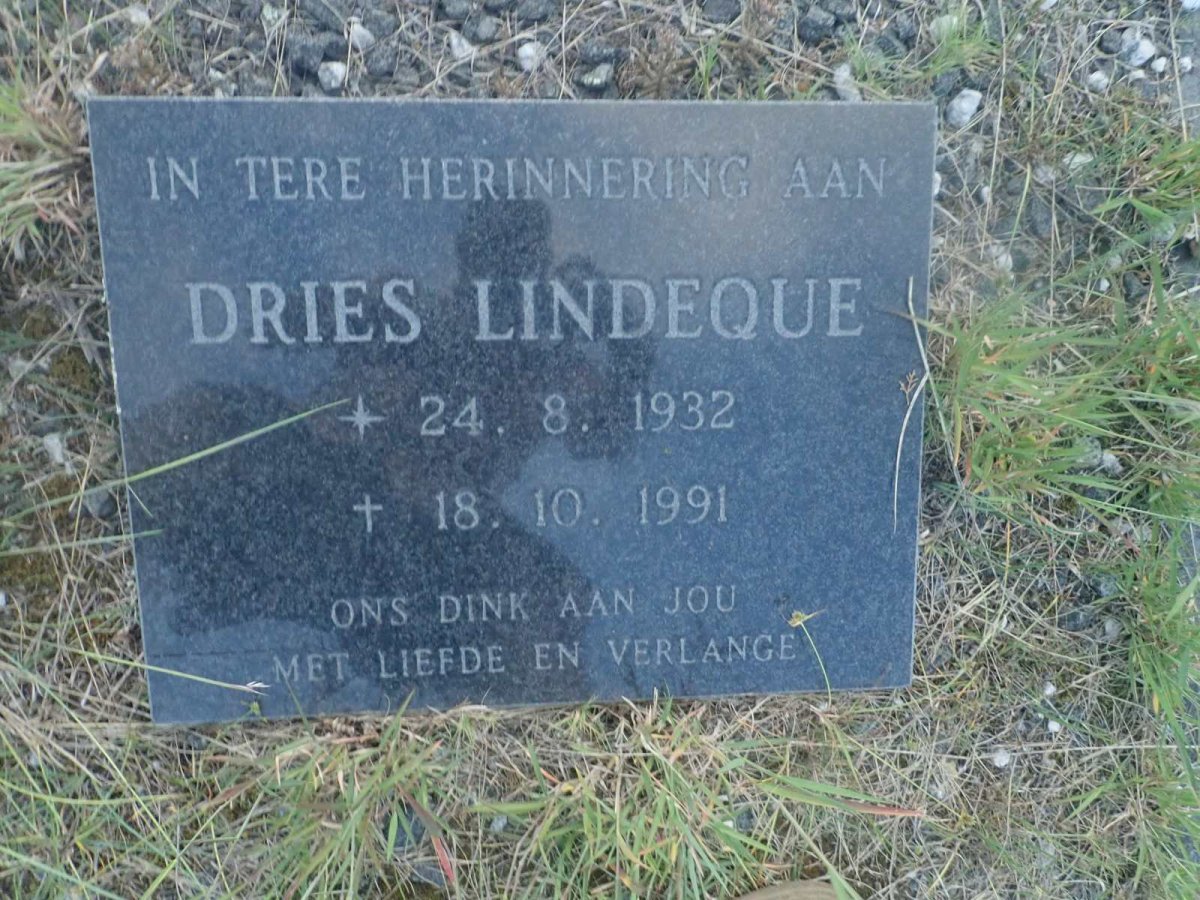 LINDEQUE Dries 1932-1991