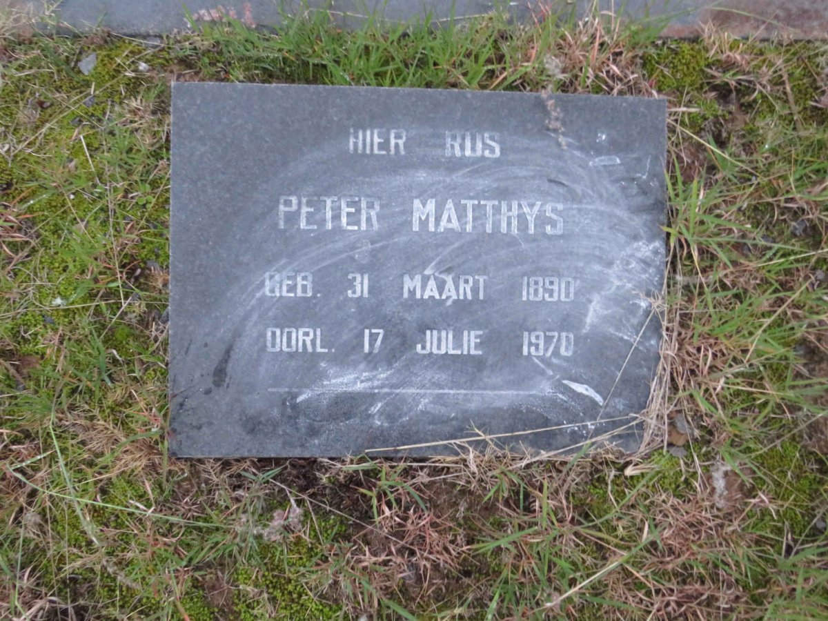 MATTHYS Peter 1890-1970