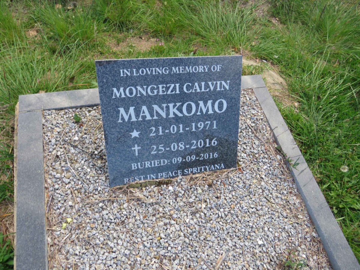 MANKOMO Mongezi Calvin 1971-2016