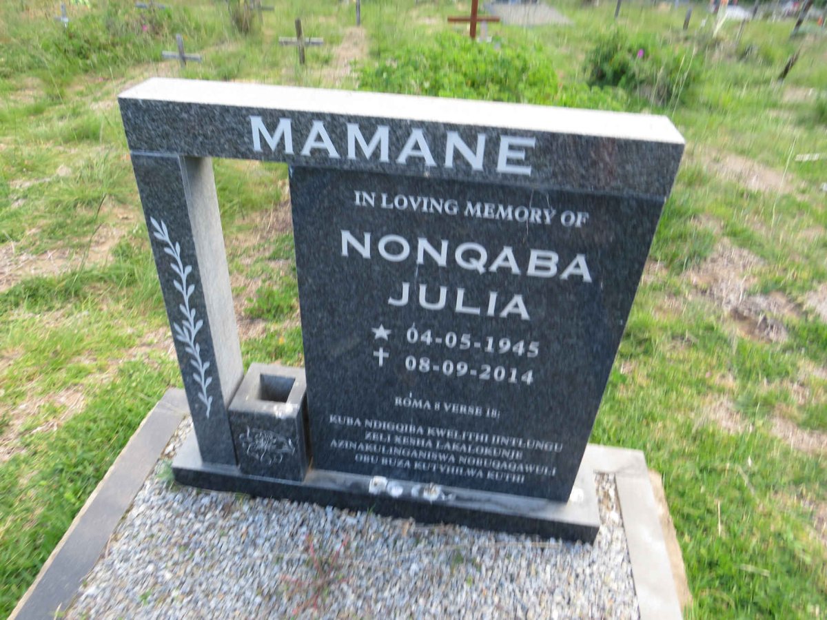 MAMANE Nonqaba Julia 1945-2014