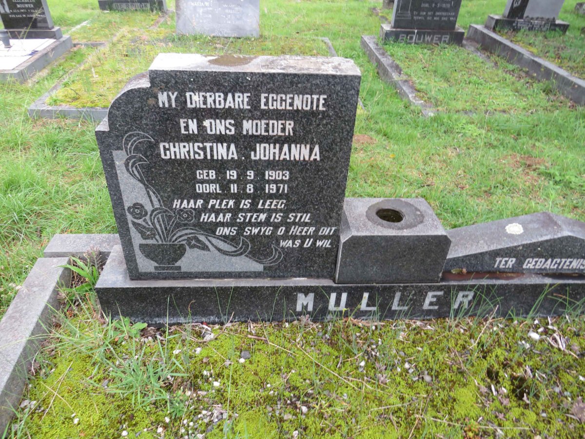 MULLER Christina Johanna 1903-1971