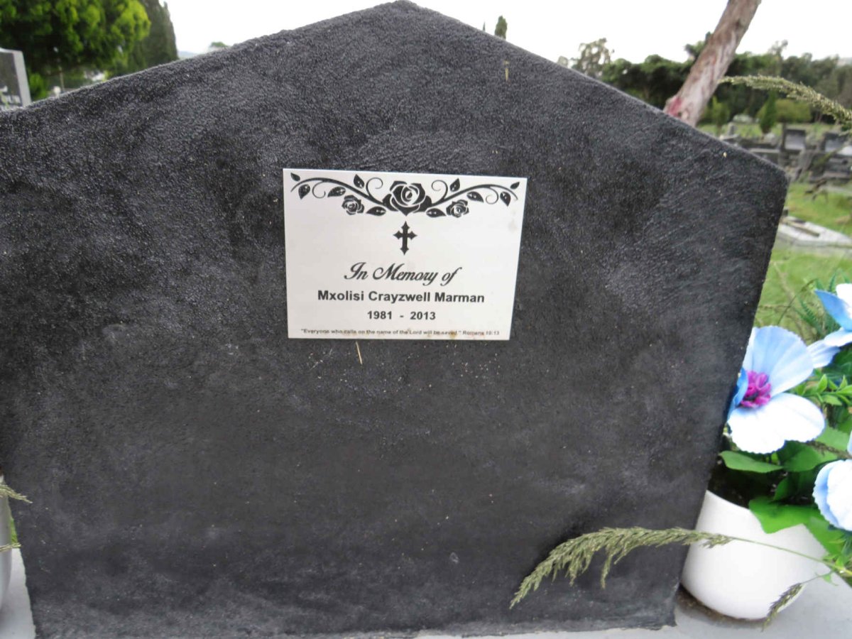 MARMAN Mxolisi Crayzwell 1981-2013