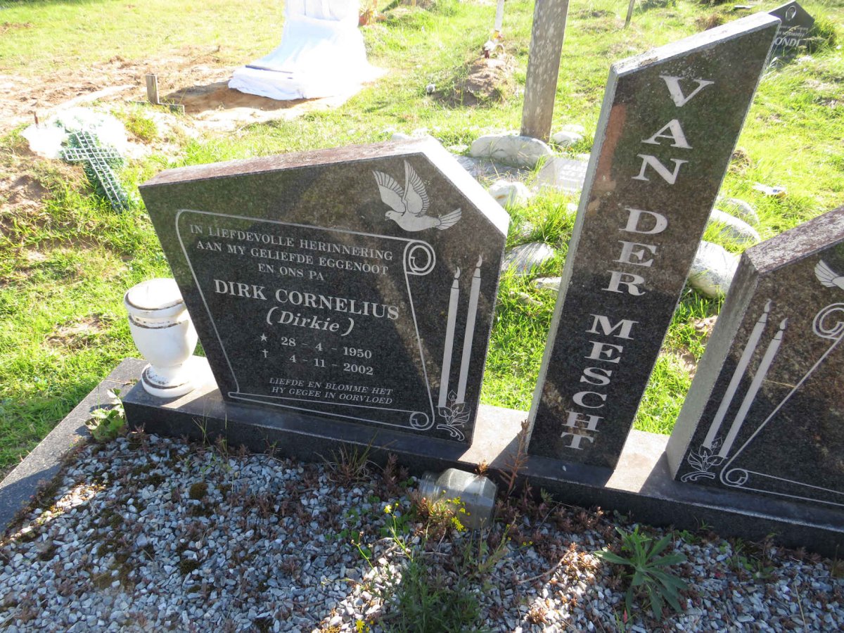 MESCHT Dirk Cornelius, van der 1950-2002